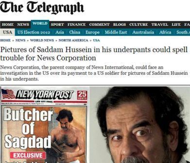 مردوخ يواجه تحقيقا بسبب صور لصدام حسين وهو بملابسه الداخلية